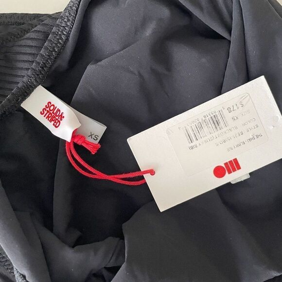 Solid & Striped The Shai Slinky Rib One Piece Swimsuit Blackout Black XS - Picture 6 of 8